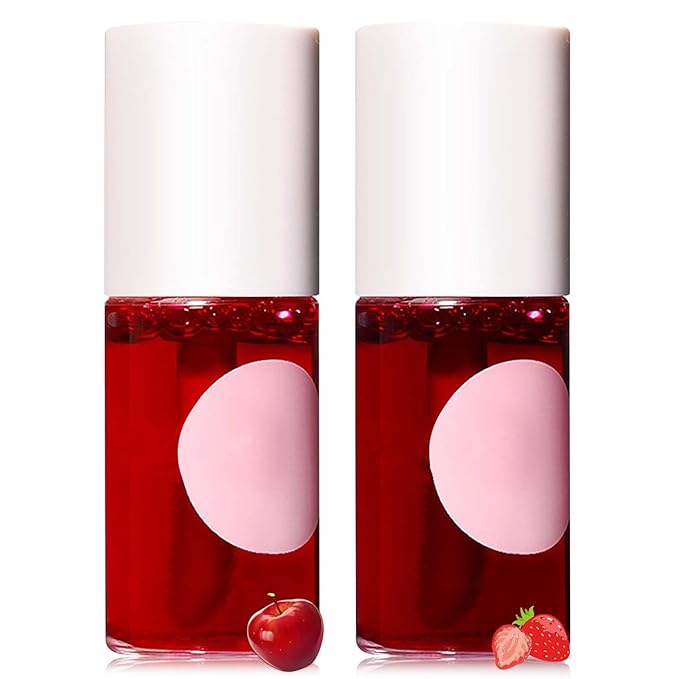 2 Colors Lip Tint Stain Set,Moisturizing Velvet Lip Set,Moisturizing