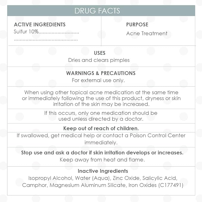 Bye Bye Blemish Acne Drying Lotion, Reduce Pimples Overnight 1oz, 1-Pack