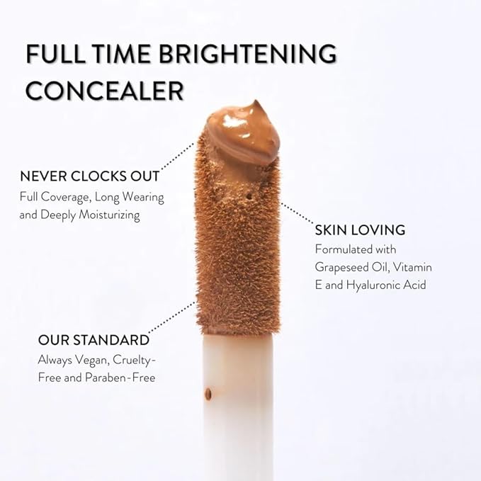 Mented Cosmetics Full-Time Eye Brightening Concealer for Women, Lightweight Full-Coverage Eye Makeup Concealer, Under Eyes Make Up Corrector, Blemishes & Contour, Werk From Home