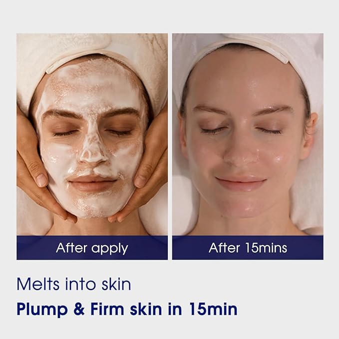 Pier Auge Facial Masks| Douce Aura Face Mask | Overnight Face Mask for Glass Glow Skin -Glowup & Hydrating, Firming and Moisturizing | PDRN Mask| No-Rinse Sleeping Mask 50ml,1.69 fl.oz