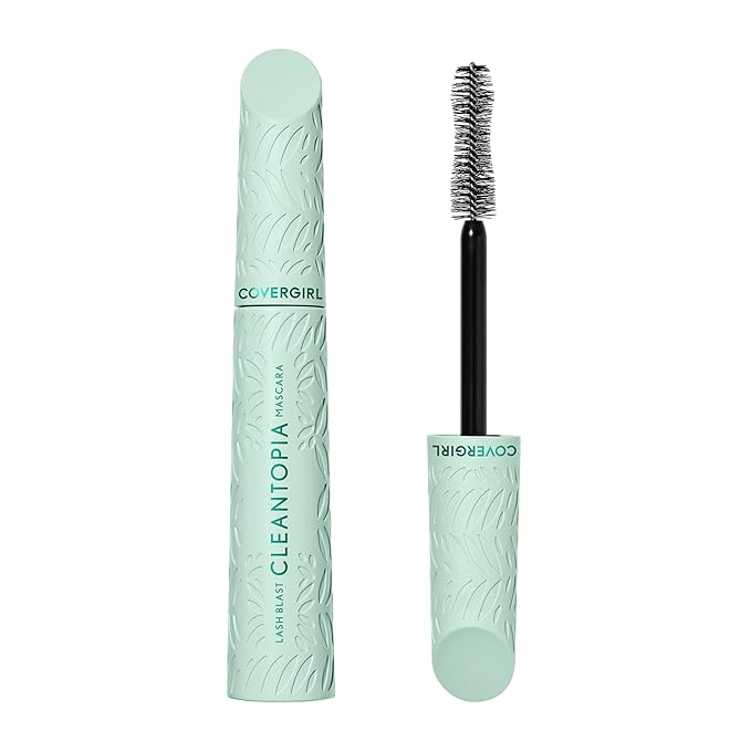 Covergirl Lash Blast Cleantopia Mascara, Volumizing, Smudge-Proof, Vegan Formula, Extreme Black 800, 1 Count