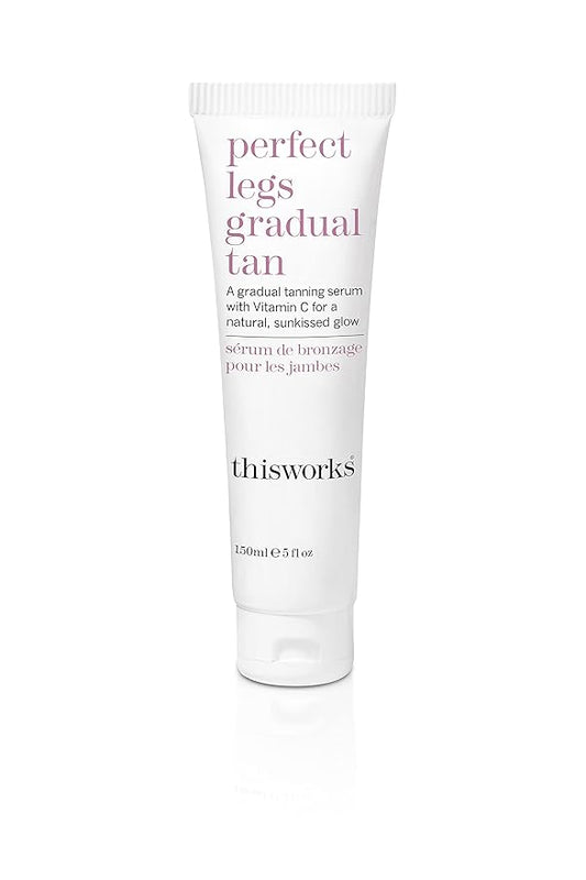 This Works Perfect Legs Gradual Tan, Self Tanner with Vitamin E & Shea Butter, 150ml