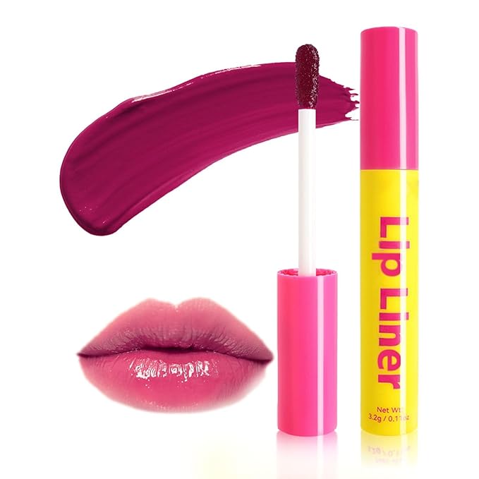 Lip Stain - Lip Stain Peel Off Long-Lasting with Matte Finish Waterproof & Transfer-Proof, Lip Liner Moisturizing & Nourishing Non-Stick Cup Highly Pigmented Color Lip Tint (01 Berry)