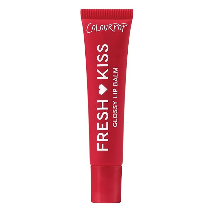 ColourPop Fresh Kiss Glossy Lip Balm - Hydrating Lip Care Enriched with Peptides, Hyaluronic Acid, Shea Butter & Vitamin E for an Ultra-Cushiony Formula - Cherry Glaze (0.49 oz)