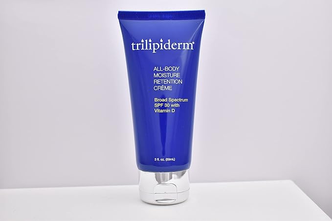 Trilipiderm Ultra Hydrating Body Regimen - 3oz Hydrating Exfoliant Cleanser + 3oz Hydrating All-Body Serum + 3oz All-Body Moisture Retention Créme + 3oz Broad Spectrum SPF 30 Set
