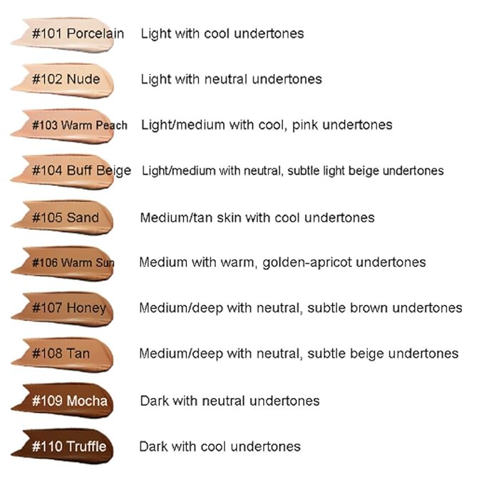 2Pcs Liquid Foundation Full Coverage 24HR Matte Oil Top (1pcs-109) 30ml