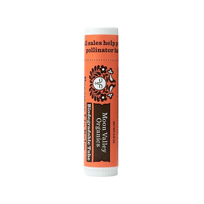 Moon Valley Organics Beeswax Lip Balm for Moisturizing Lips and Cuticles (ZINGY CINNAMON, 1-Pack)