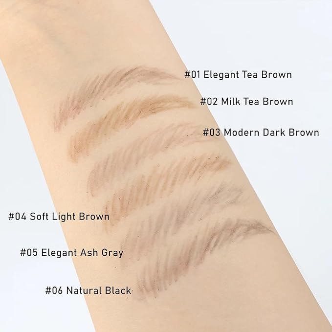 Eyebrow Pencil Dark Brown,Eyebrow Pencils for Women,Micro Brow Pencil Waterproof Smudgeproof,Ultra-Precise Tip Long-Lasting Brow Pencils for Natural Eye Brows,Built-In Spoolie Brush,03 Dark Brown.