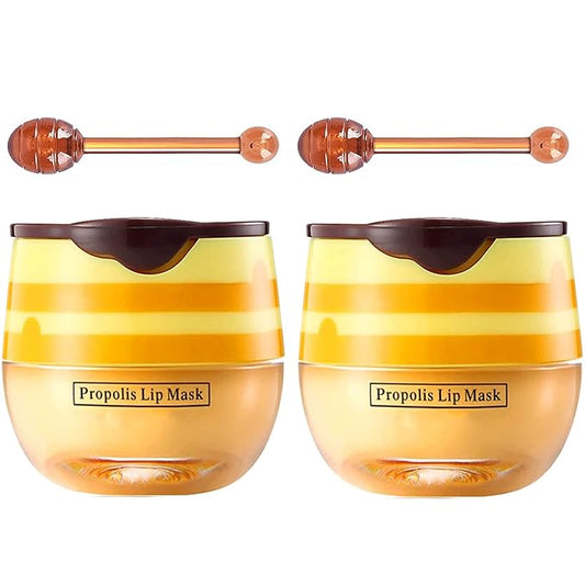 Bee Lip Balm Honey Pot, Strawberry