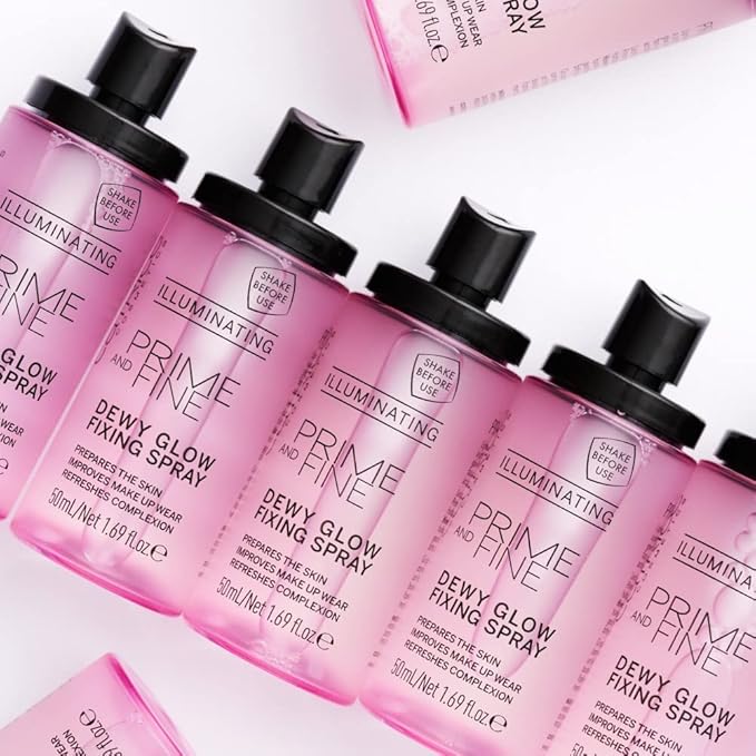 Catrice | Prime & Fine Illuminating Dewy Glow Spray | Transparent and Fast Drying Fixing Spray| Paraben Free & Vegan | Cruelty Free (Pack of 3)
