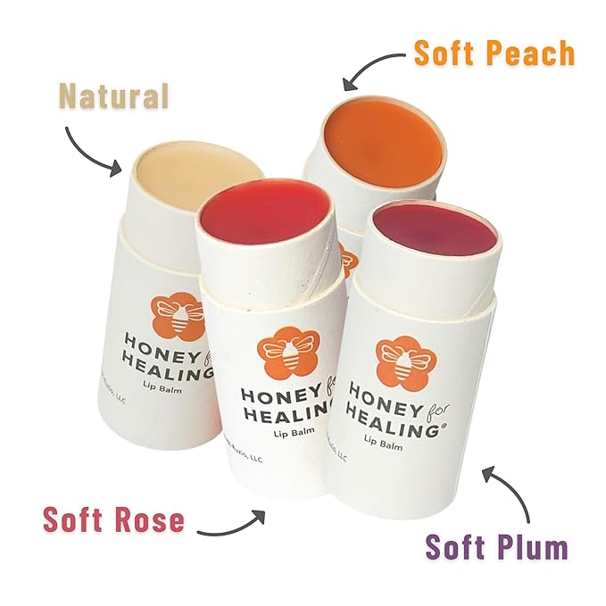 Lip Balm Moisturizer with Manuka Honey 15+ UMF, Coconut Oil, and Castor Oil For Chapped, Cracked, Dry Lips | Protects, Smoothes, and Nourishes your Lips | 0.25 oz / 7 gr. (Natural)