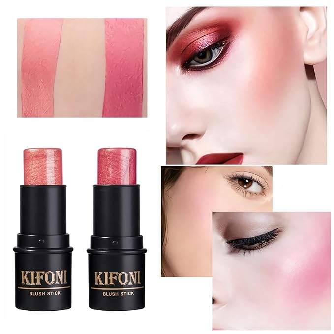 4 Pcs Cruelty-Free Waterproof Highlighter Makeup Sticks Shimmer