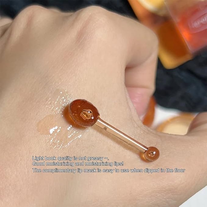 2PCS Bee Lip Balm Honey Pot,Honey Jam Lip Mask,Lip Exfoliating Bee Balm,Lip Exfoliating Bee Balm,Jelly Honey Pot Lip Mask,Hydrating & Prevention Dry and Cracked Lip Scrubs Exfoliator