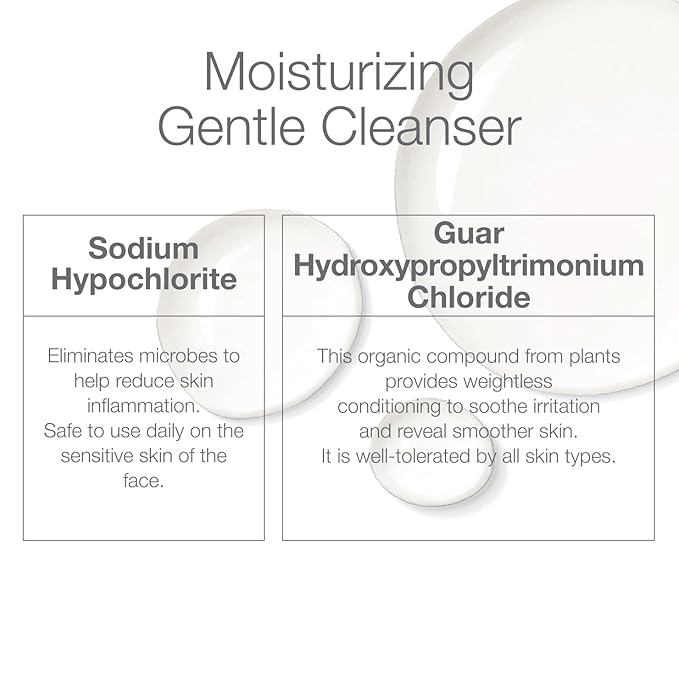 CLn® Facial Cleanser - Hydrating Facial Cleanser with Glycerin, For Skin Prone to Dryness, Eczema, Redness, Irritation & Acne Sensitivity, Fragrance-Free & Paraben-Free, 3.4 fl. oz.