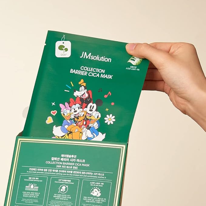 JMsolution Disney Collection Barrier- CICA Calming Mask Sheet-Korean Skin care facial mask -10EA