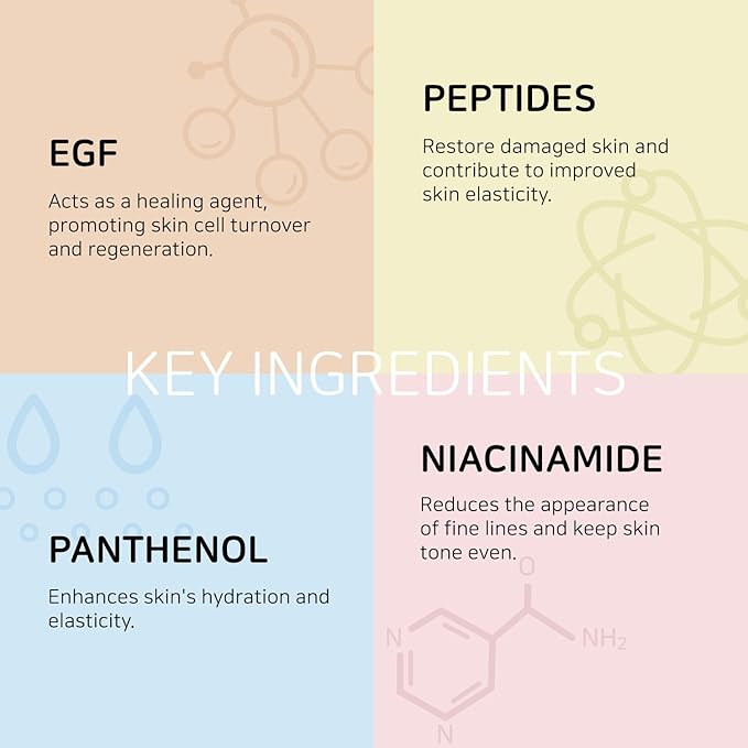 coxir INTENSIVE EGF PEPTIDE CREAM l Day&Night Firming Cream l EGF(Epidermal Growth Factor), Peptides, Niacinamide, Panthenol, Collagen l Korean Skincare [50ml/1.69fl.oz]