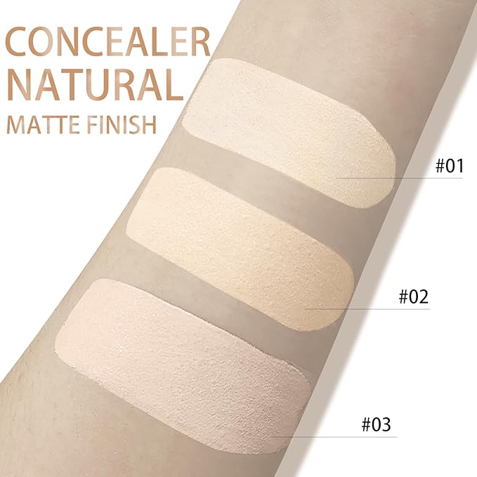 Liquid Concealer Makeup, Cream, #05 Natural, 100% Cruelty-Free, Full Coverage, Hydrating, Long-Lasting, Waterproof
