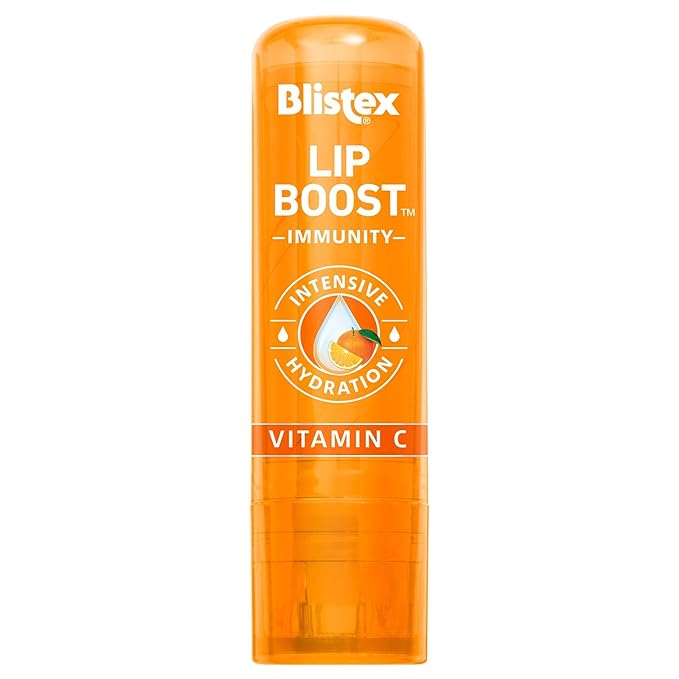 Blistex Lip Boost Immunity, Lip Balm, Intensive Hydration, Vitamin C, Coconut Oil & Beeswax, Moisturizer (Pack of 2)