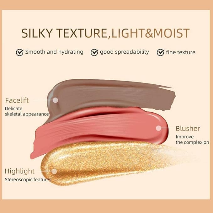 3 Colors Liquid Contour Beauty Wand, Highlighter and Blend. (1#/2#/6#)