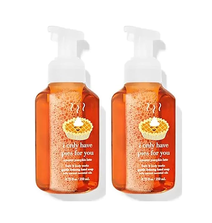 Bath & Body Works Bath and Body Works Coconut Pumpkin Latte Gentle Foaming Hand Soap 8.75 Ounce 2-Pack (Coconut Latte) 1.67 pounds 17.5 fluid_ounces