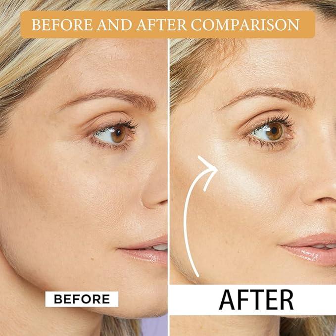 4-color highlighter makeup palette shimmer bronze contour shadow