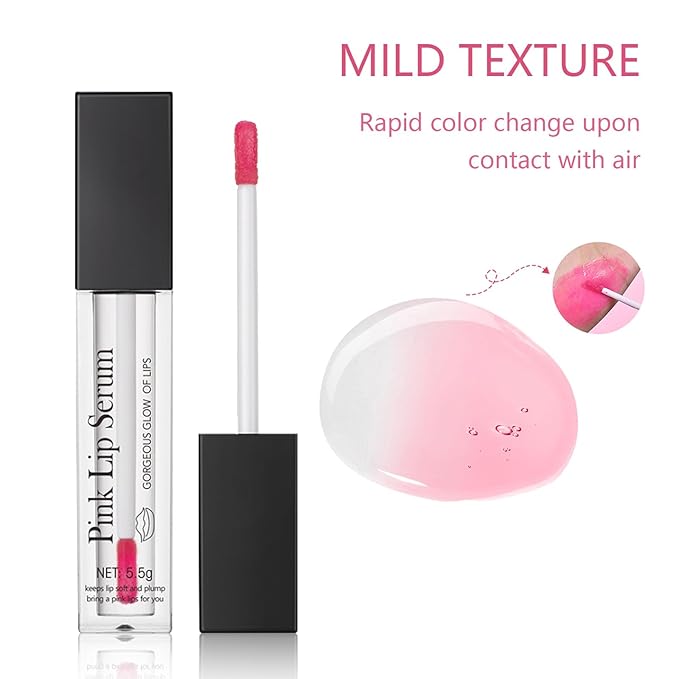 Color Changing Lip Glow Oil,Boss Up Glitter Lip Changing