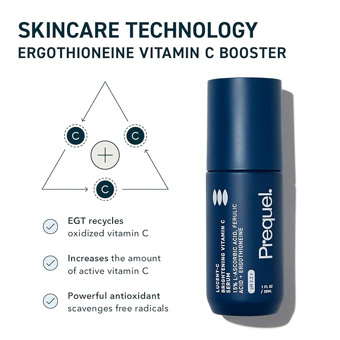 Skin Lucent-C, Vitamin C Serum for Face. Professional Facial L-Ascorbic Acid, Ferulic Acid Formula with Niacinamide. Clinical Skincare for Luminous Firm Skin. 1oz Pump