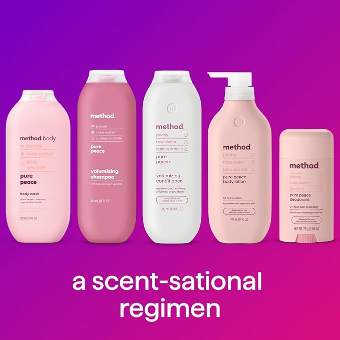 Method Body Wash, Pure Peace, Paraben and Phthalate Free, Biodegradable Formula, 28 oz (Pack of 1)