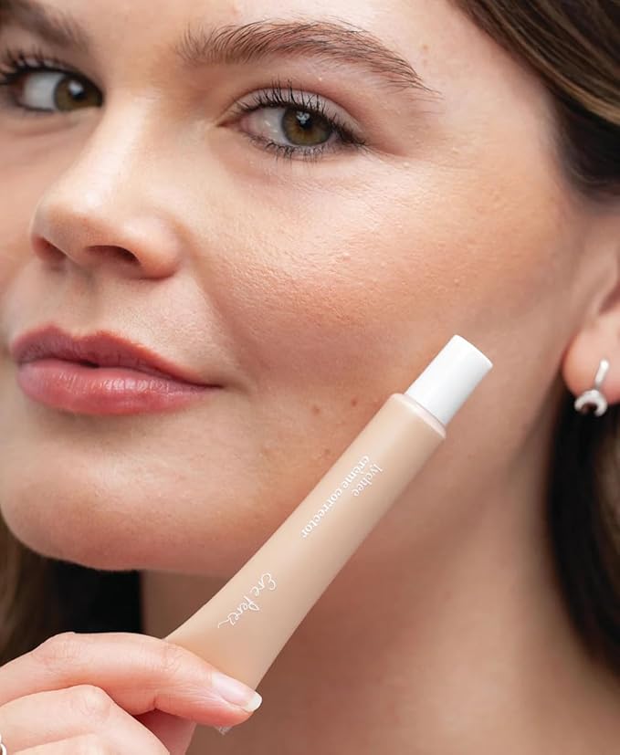 Ere Perez - Natural Lychee Crème Corrector | Vegan, Cruelty-Free, Clean Beauty (Tres – Bisque, 0.33 oz | 10 ml)