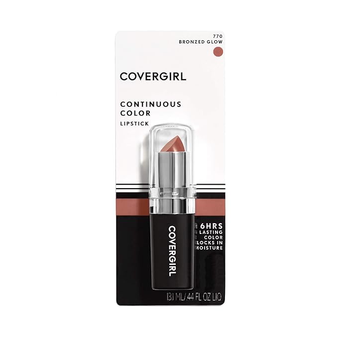 Covergirl Continuous Color Lipstick, 770 Bronzed Glow, 0.13 Oz (Packaging May Vary)
