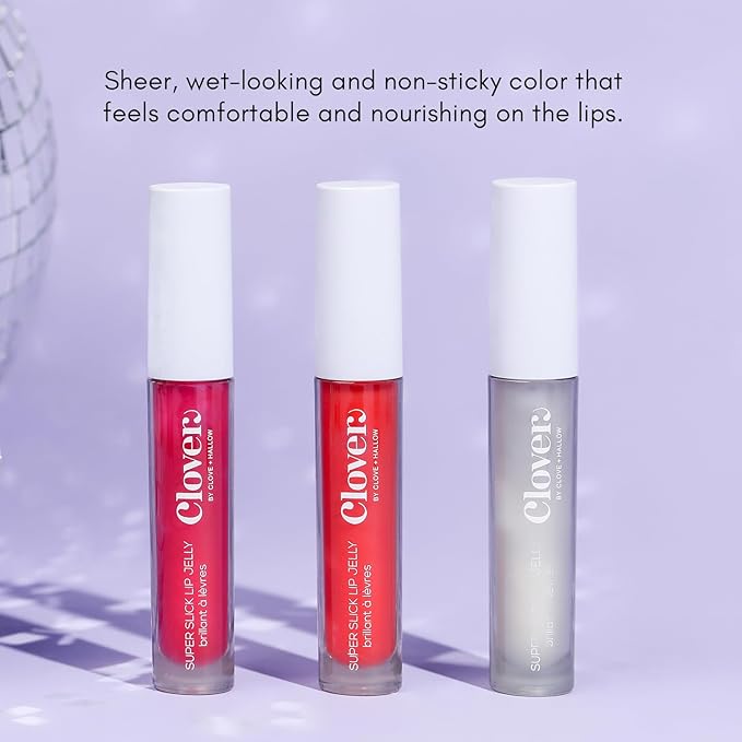 Clover Super Slick Lip Gloss | Non Sticky Lip Jelly, Moisturizing And Hydrating Pigmented Lip Gloss | Cruelty-Free & Vegan Lip Makeup | Shade - Smitten