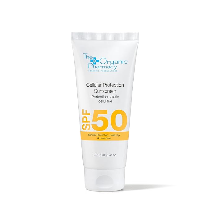The Organic Pharmacy Cellular Protection Sunscreen SPF 50 - Mineral Sunscreen, 3.4 oz 100 ml