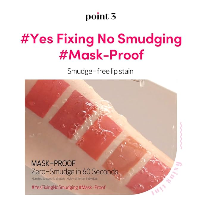 ETUDE Fixing Tint #10 Smoky Cherry (4g) | Long Lasting High Pigmented Liquid Lipstick | Waterproof Lightweight Matte Finish Lip Stain | Full Coverage | Korean Makeup, Kbeauty