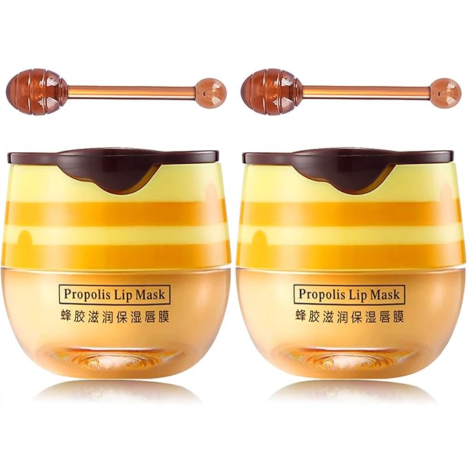 Bee Lip Mask Balm Honey Pot, Lines