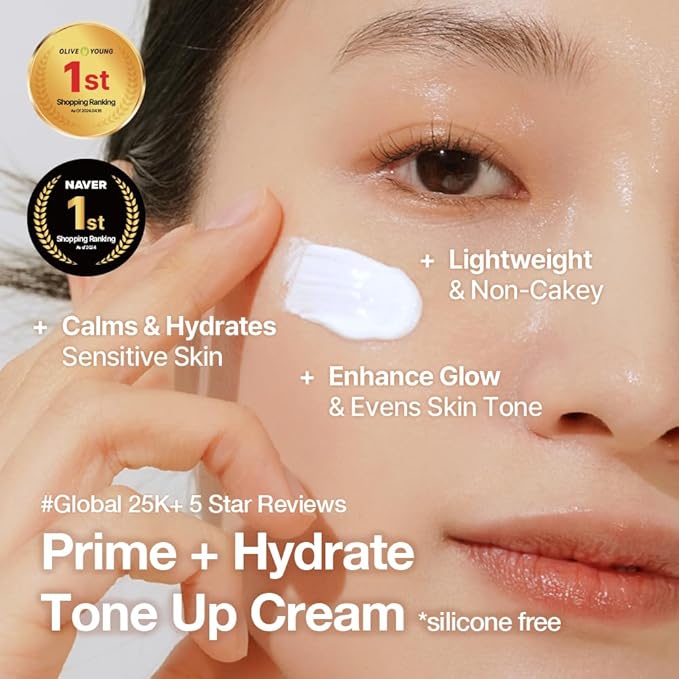 NDP Vitamin B9 Tone-up Cream, Silicone Free Face Primer for Pore Minimizing, 95% Pure Cica Extract, Breathable Skin Formula, Glass Skin & Lightweight, V-Cream Clean K-Beauty (65ml / 2.19 Fl Oz)