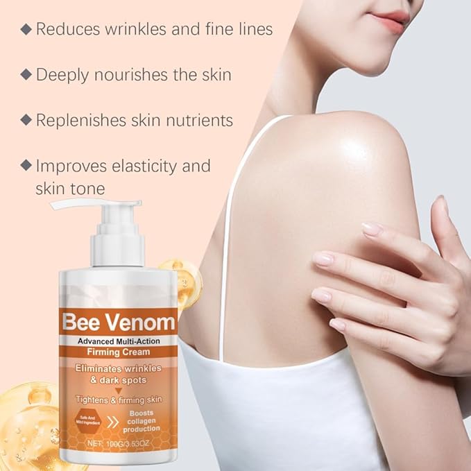 BotoxBee Advanced Multi-Action Firming Cream | Natural Bee Venom Formula for Lifting, Toning & Hydration | Anti-Aging Moisturizer for All Skin Types （2PCS）