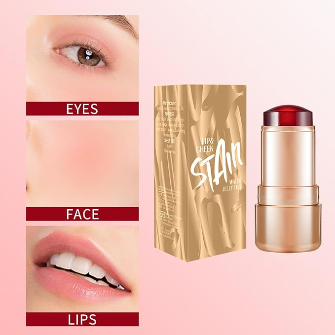 2PCS Jelly Blush Stick, Multi-Purpose Lip & Cheek