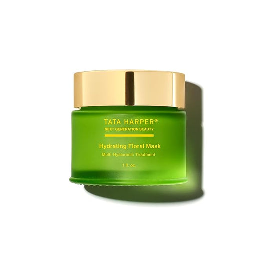 Tata Harper Hydrating Floral Face Mask, Multi-Hyaluronic Acid Redness Reducing Mask, 30ml
