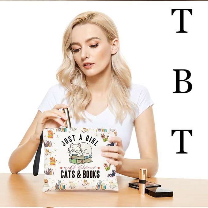 Book lovers gifts makeup bag