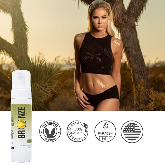 Chocolate Glaze Self-Tanning Foam Mousse (Medium) | Streak-Free, Fast-Drying, Scent-Free, Natural Rich Brown Color | Complements All Skin Tones - 200ml / 6.7 fl oz