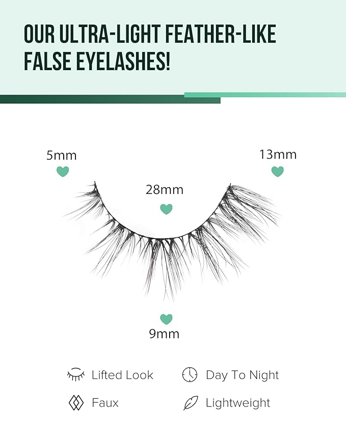 Cat Eye Lashes Natural Fake Lashes Demi Wispies Eyelashes Natural Look Lashes Wispy False Eyelashes Fox Eye Strip Lashes 7 Pairs