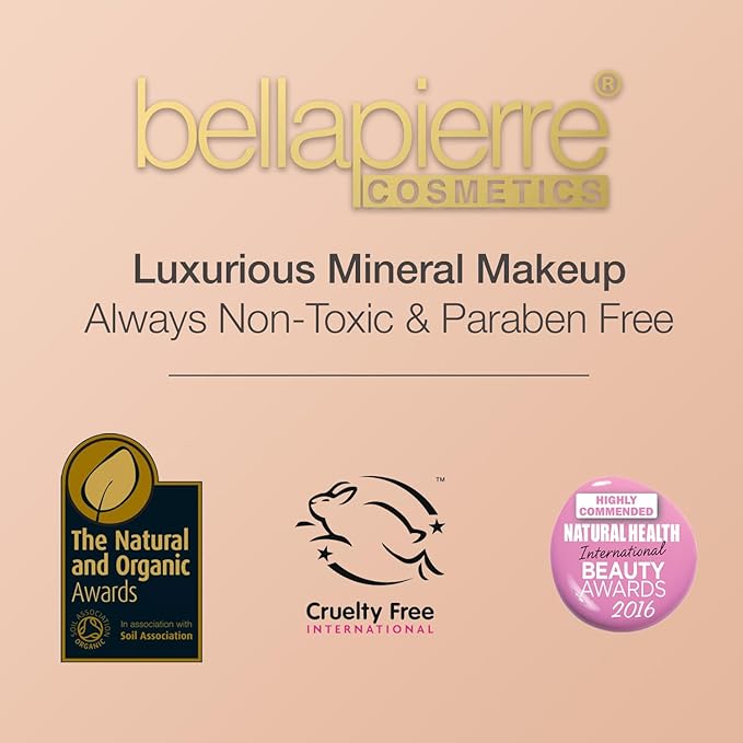 bellapierre Mineral Foundation SPF 15 - Loose Powder Foundation | Vegan & Cruelty Free Natural Makeup | Full Coverage Matte Finish | Hypoallergenic | Oil & Talc Free - 0.32 Oz - Latte