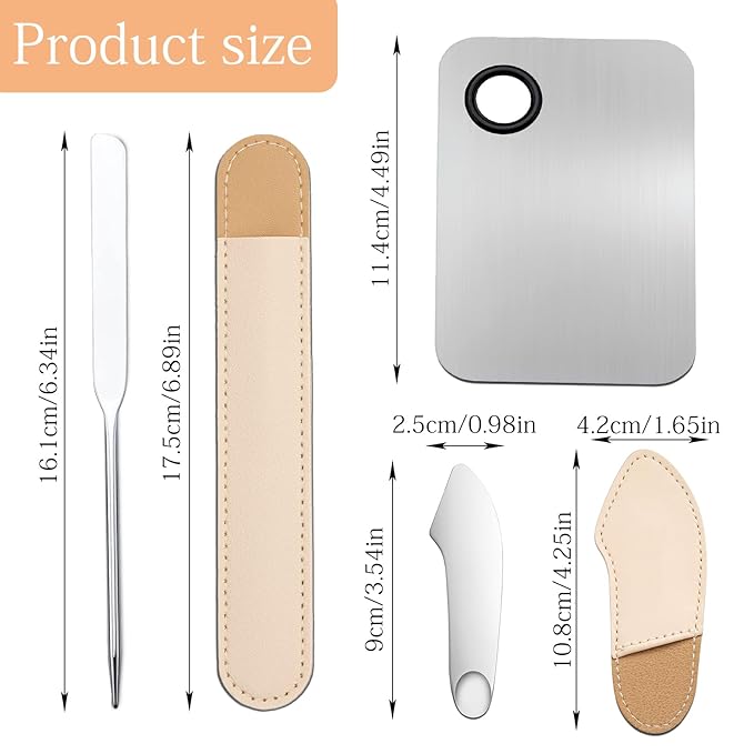 3 Pcs Makeup Foundation Spatula Spoon Tool Set,