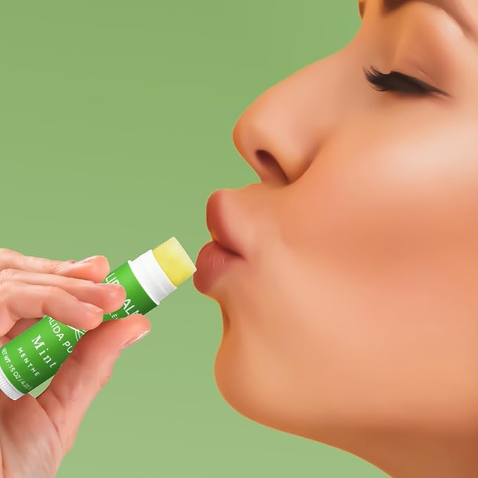 Mint Lip Balm Collection, Vegan Lip Balm Set, Beeswax Free, with Avocado Oil, Organic Jojoba Oil, and Vitamin E, Natural Moisturizer for Dry, Chapped Lips, 5 Tube Set