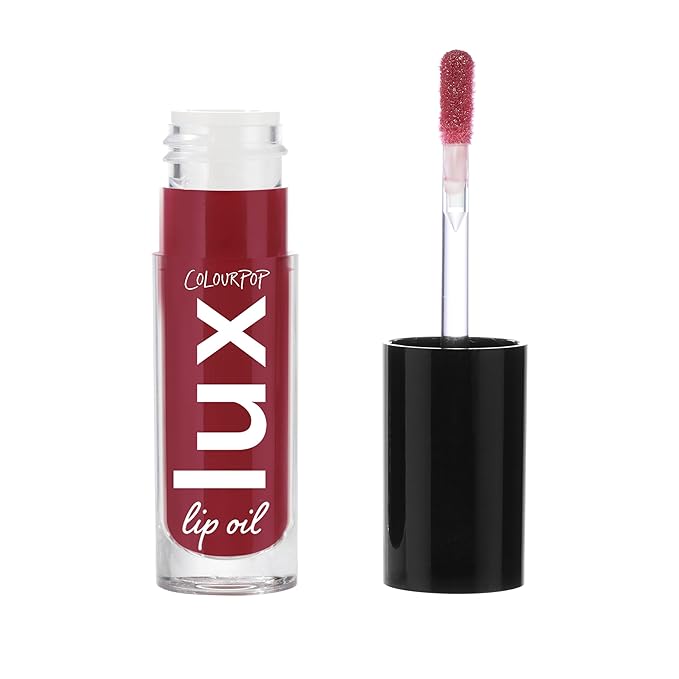 ColourPop x Twilight Lux Lip Oil - Hydrating, Sheer Tinted Lip Oil Formulated with Antioxidant-Rich Chamomile Extract & Calendula Oil - Non-Greasy, Nourishing Red Lip Oil - Bells (0.16 oz)