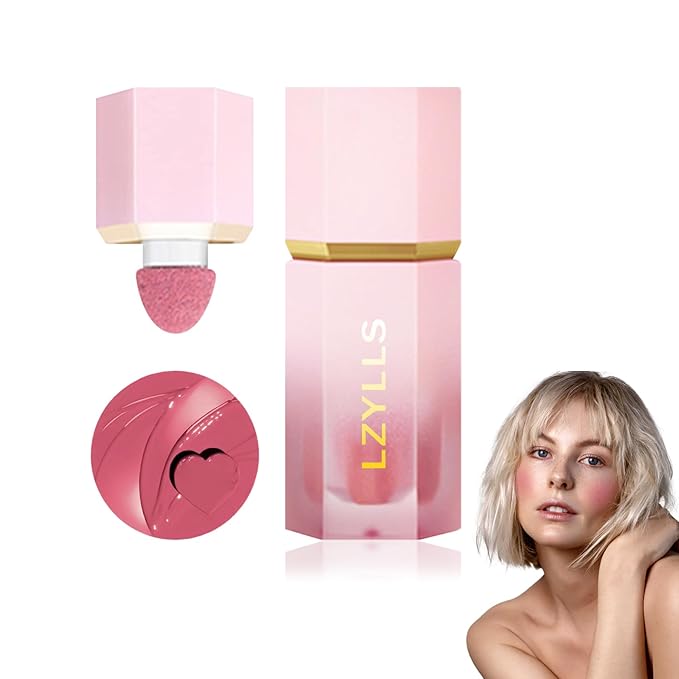 Cream Blush Stick with Brush,Waterproof Multi Cream Blush Skin C4