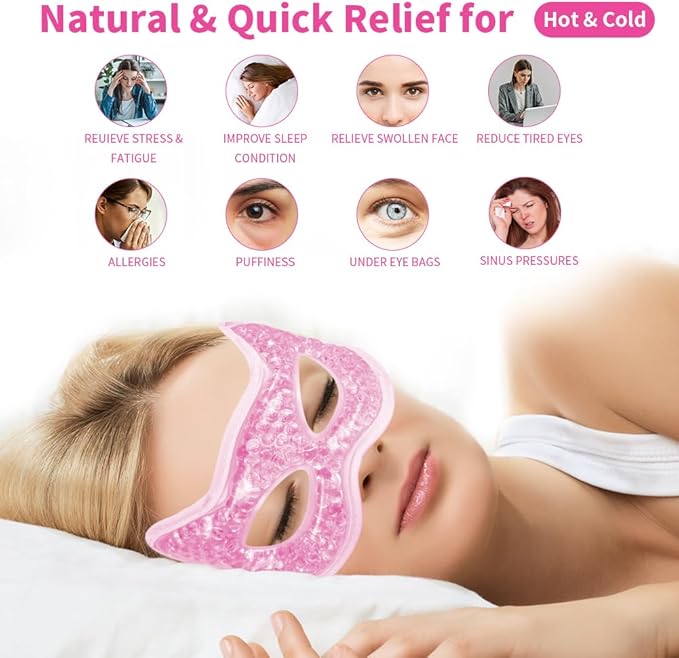 Cooling eye mask, gel eye