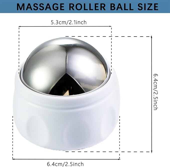 Cold Massage Roller Ball, Trigger Point Therapy, for Muscle & Myofascial Release, Deep Tissue Massage Pain Relief, Great Tool for Back/Neck Pain, Muscles Recovery
