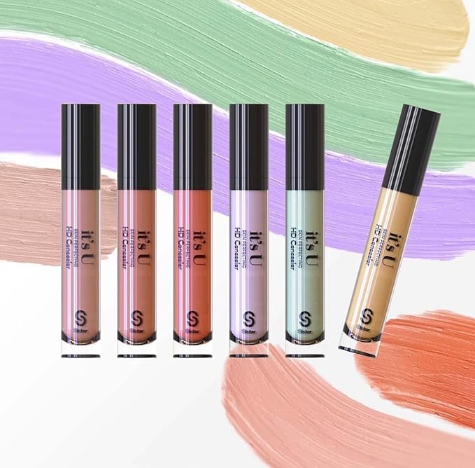 SISTAR It's U Skin Perfecting Conceal HD Contour Color Corrector Full Coverage Smooth and Flawless (Peach)