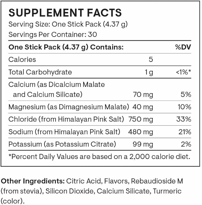 THORNE - Daily Electrolytes - Zero Sugar & Low-Calorie Electrolyte Drink Mix - Naturally Flavored & Sweetened - NSF Certified for Sport - Mango Limeade - 30 Stick Packs